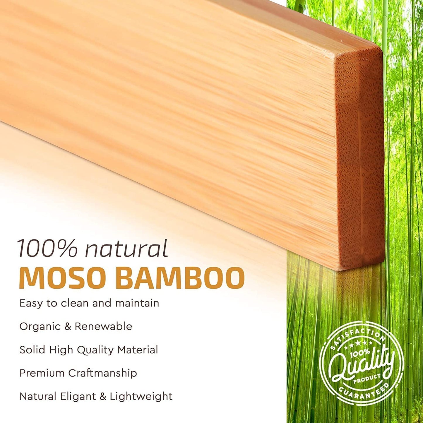 Bamboo Drawer Dividers (6-Pack), Expandable 17–21.5” – Spring-Loaded, Non-Slip Ends