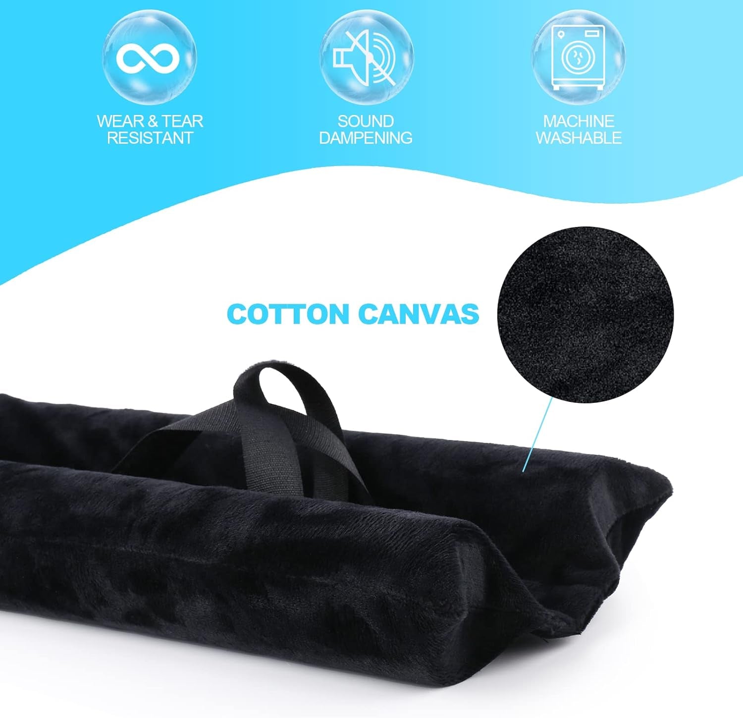 under Door Draft Stopper Adjustable Double Draft Noise Air Blocker Sweep for Sound Dust Proof Gap 2" Foam Seal(Black)