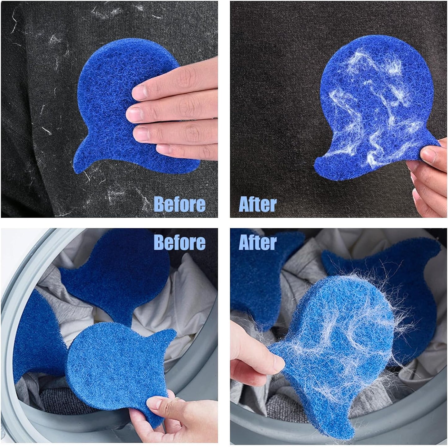 Pet Hair Remover Laundry Balls (5-Pack) – Reusable Washing Machine Lint Catchers for Pet Fur & Hair